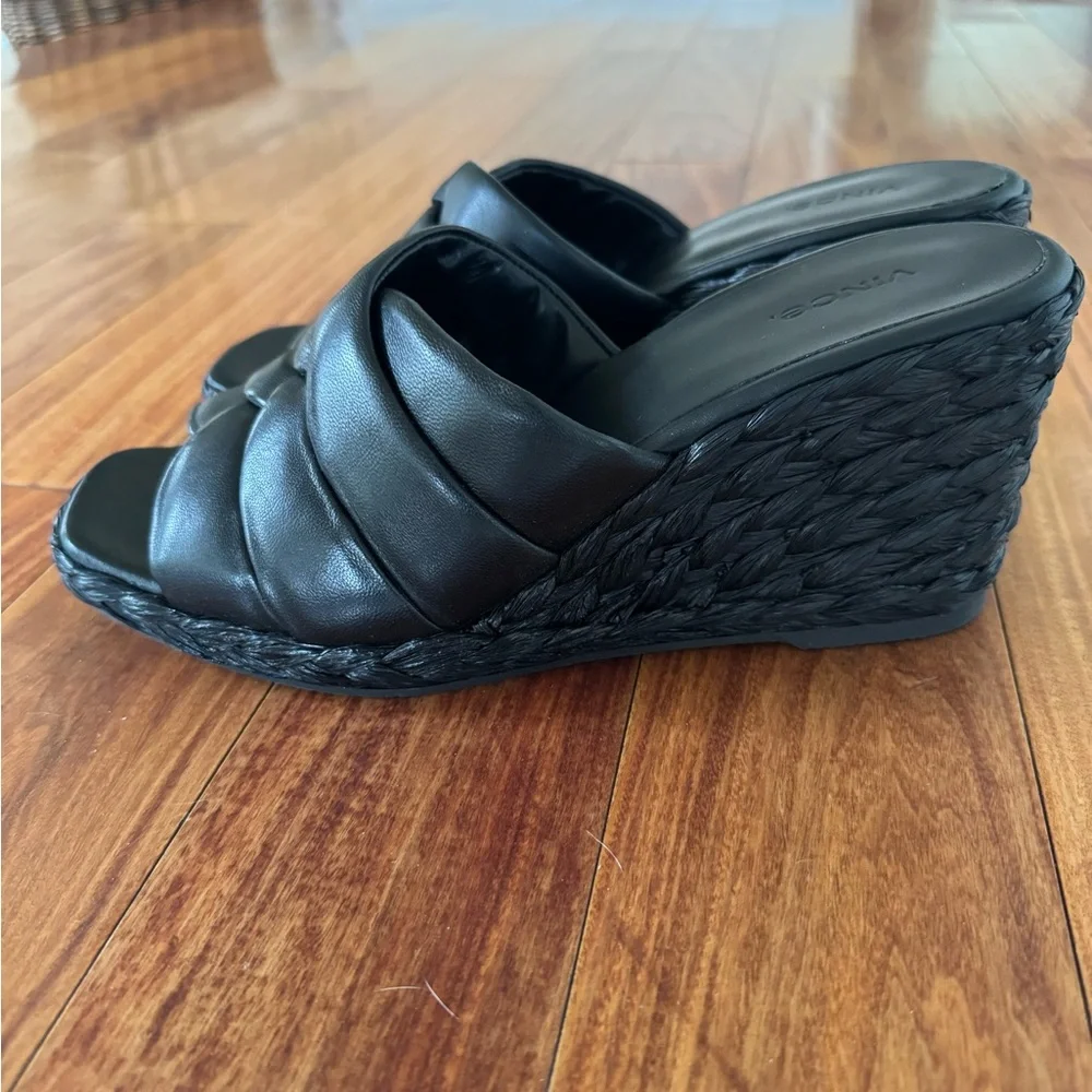 VINCE Gilian Espadrille Wedge Slide Sandal